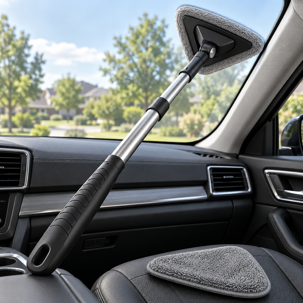 zuvqelix Long-Handle Windshield Cleaning Tool — main view