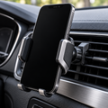 zuvqelix Black & Silver Air Vent Phone Mount — main view