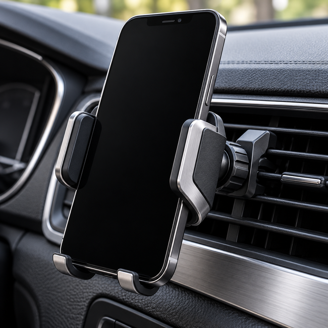 zuvqelix Black & Silver Air Vent Phone Mount