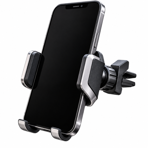 zuvqelix Black & Silver Air Vent Phone Mount — product detail