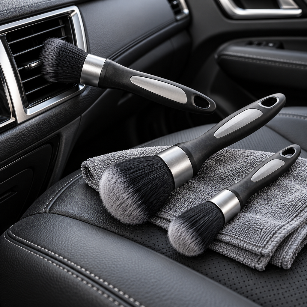 zuvqelix Car Interior Detailing Brush Set — main view