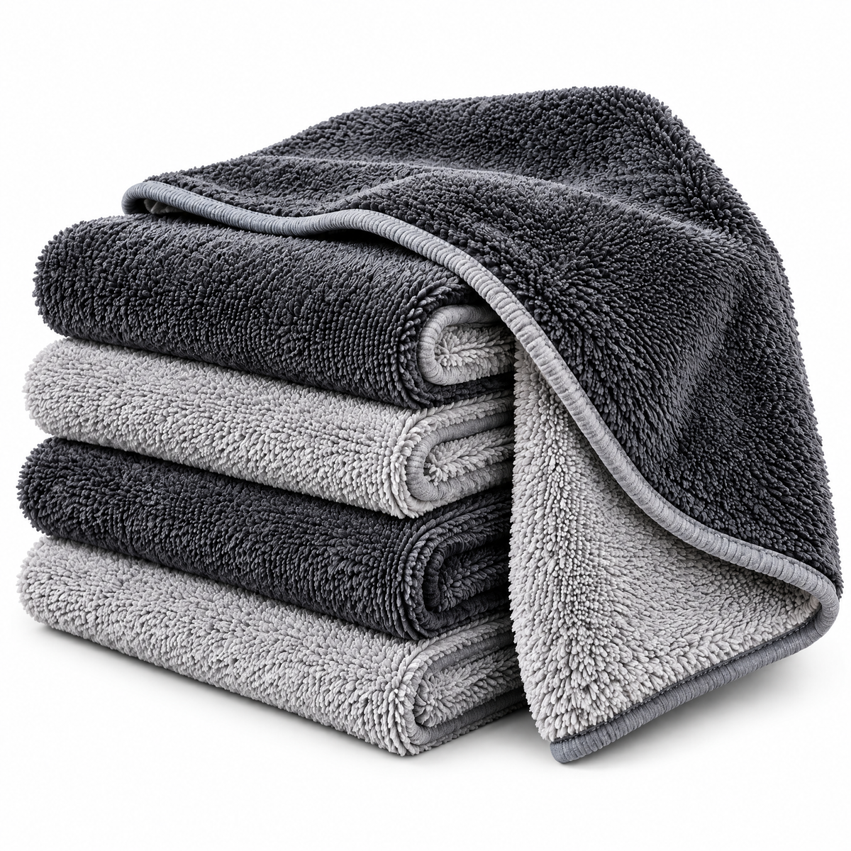 zuvqelix Gray Microfiber Cleaning Cloths — product detail