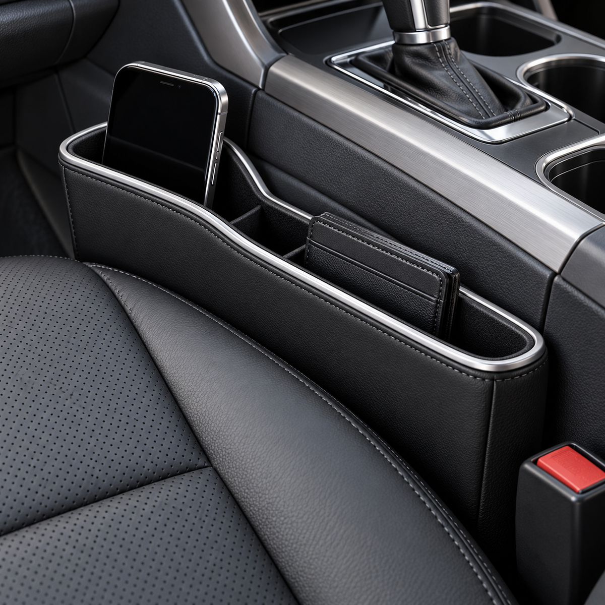 zuvqelix Black Seat Gap Organizer — main view